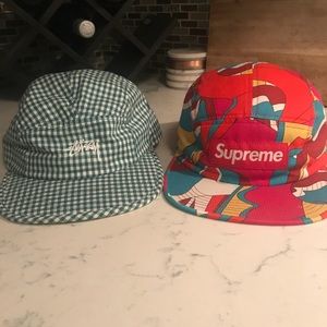 Supreme and stussy hat